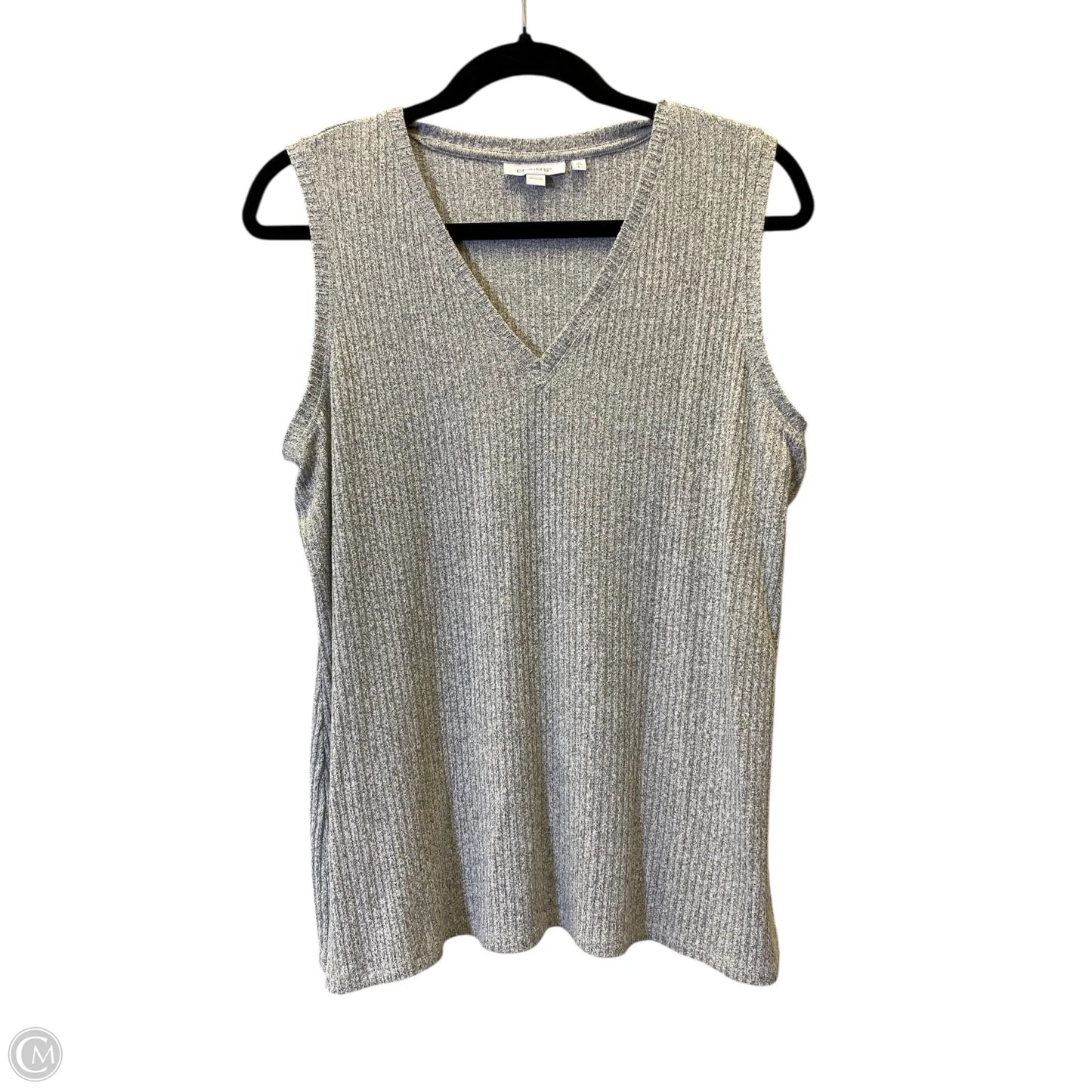 Tank Top By Chicos In Grey, Size: L