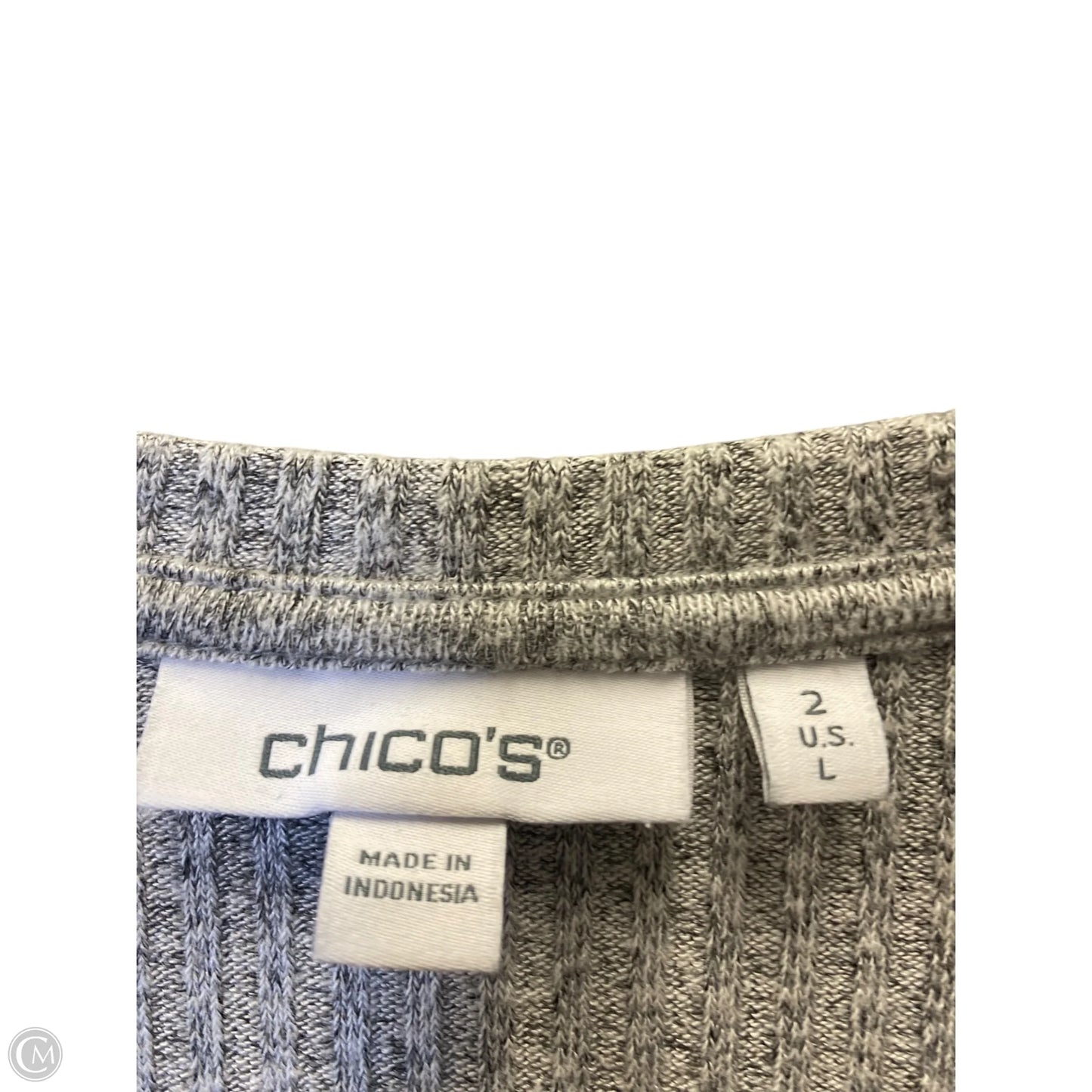 Tank Top By Chicos In Grey, Size: L