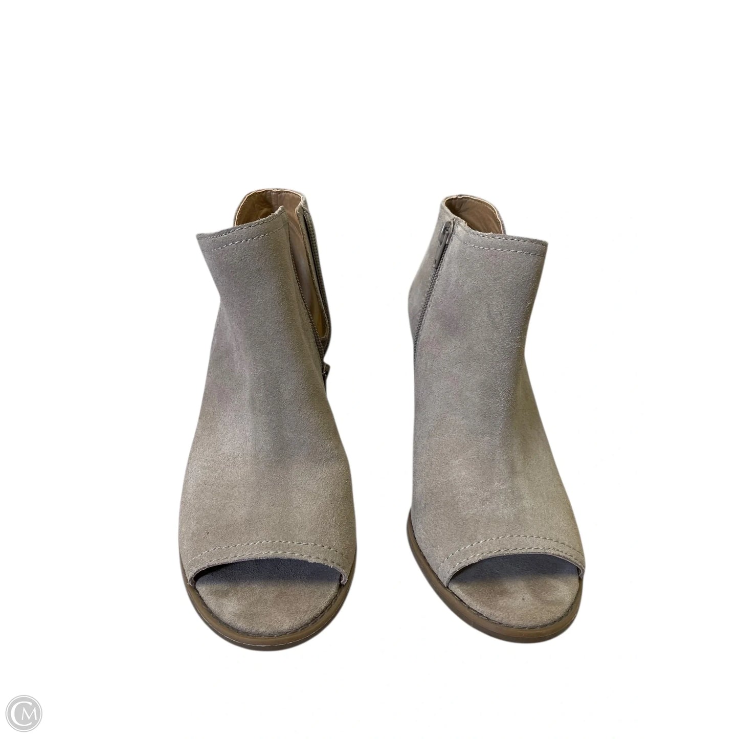 Shoes Heels Wedge By Lucky Brand In Taupe, Size: 8.5