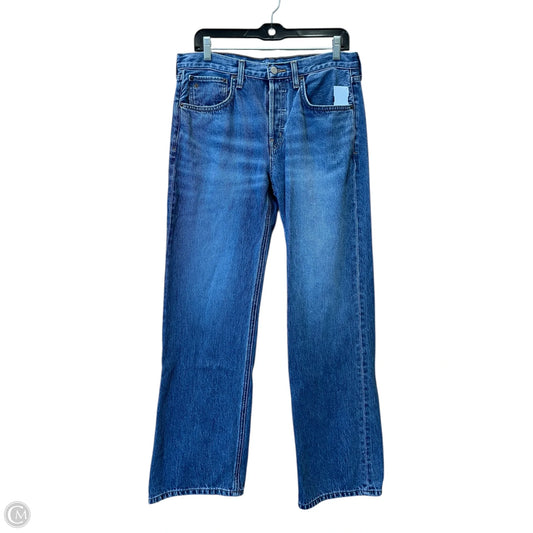 Jeans Wide Leg By Etica In Blue Denim, Size: 8