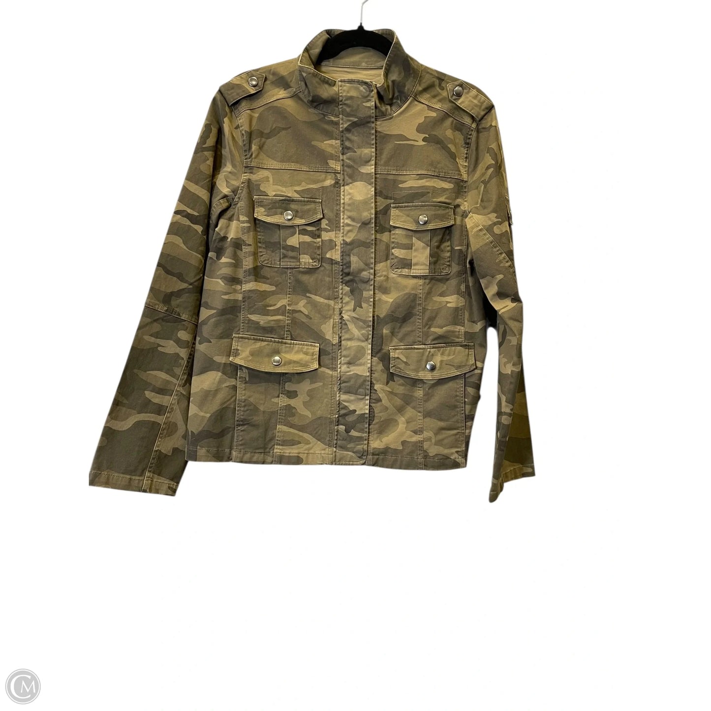 Jacket Denim By Thread And Supply In Camouflage Print, Size: Xl