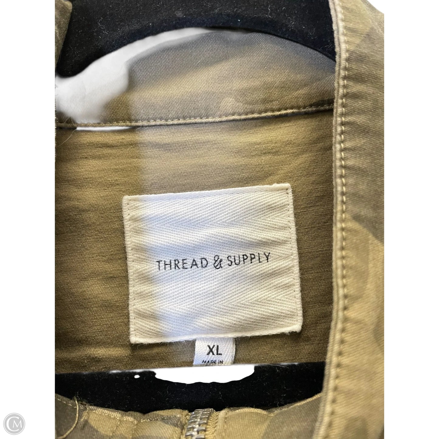 Jacket Denim By Thread And Supply In Camouflage Print, Size: Xl