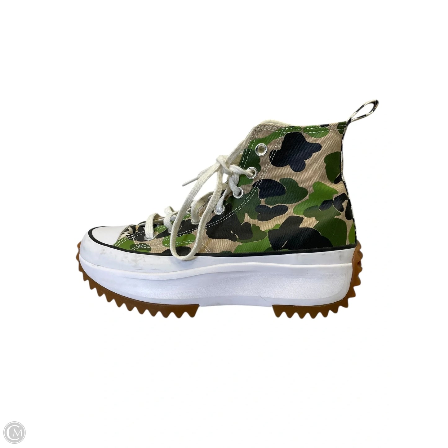 Shoes Sneakers Platform By Converse In Camouflage Print, Size: 7.5
