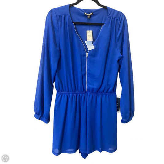 Romper By Express In Blue, Size: M