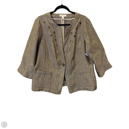 Blazer By Coldwater Creek In Beige, Size: Xxl