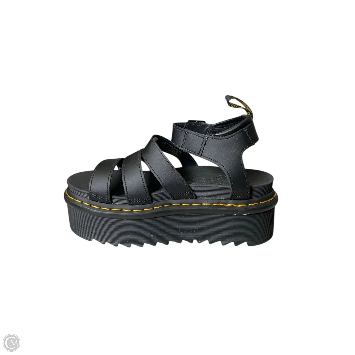 Sandals Heels Platform By Dr Martens In Black, Size: 8