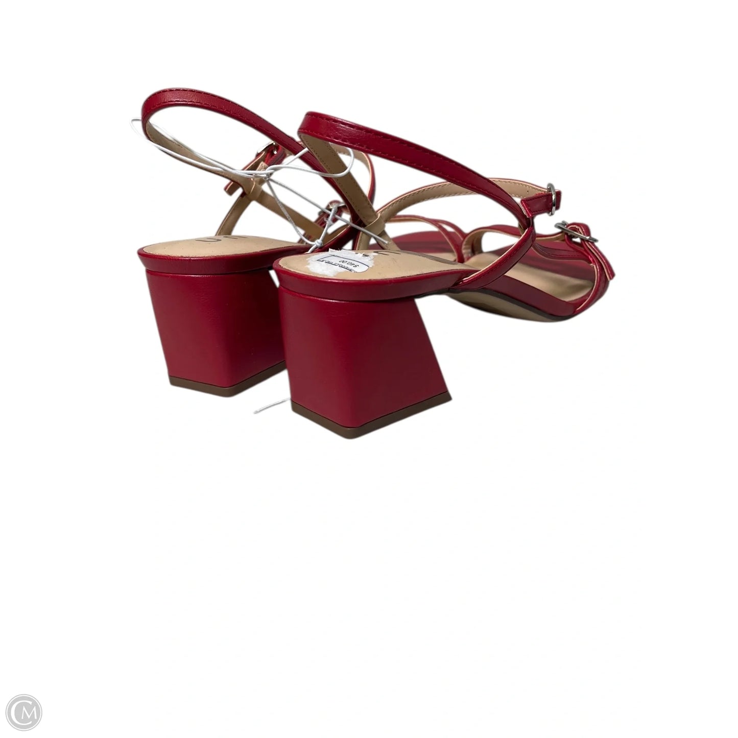 Shoes Heels Block By Unisa In Red, Size: 8