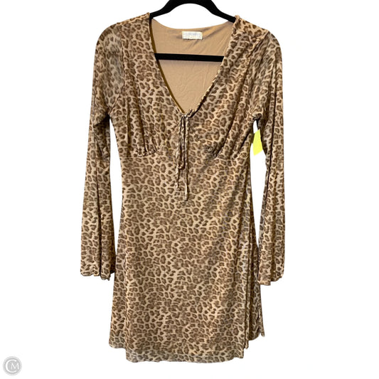 Dress Casual Midi By See You Monday In Animal Print, Size: Xl