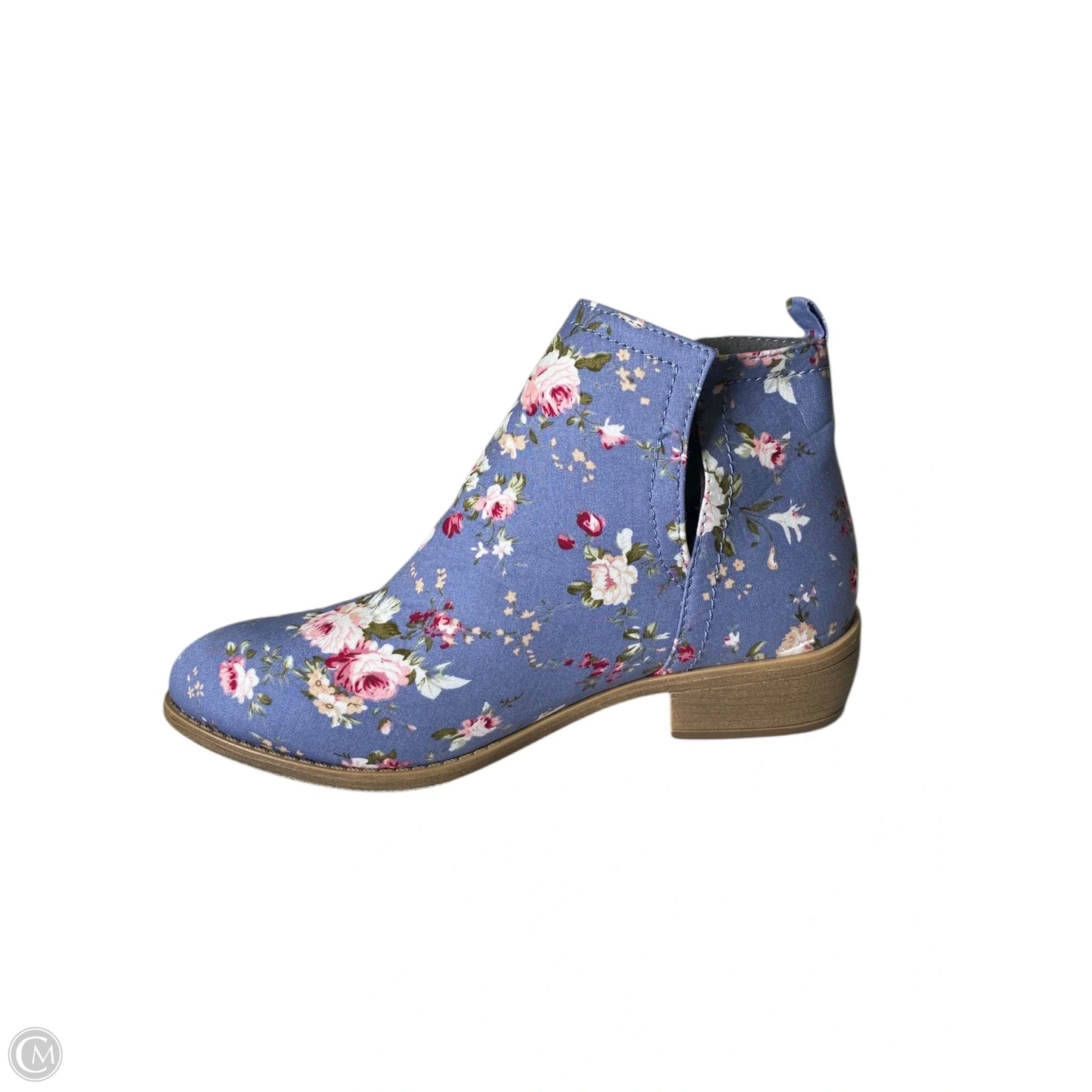 Boots Ankle Heels By Clothes Mentor In Floral Print, Size: 8