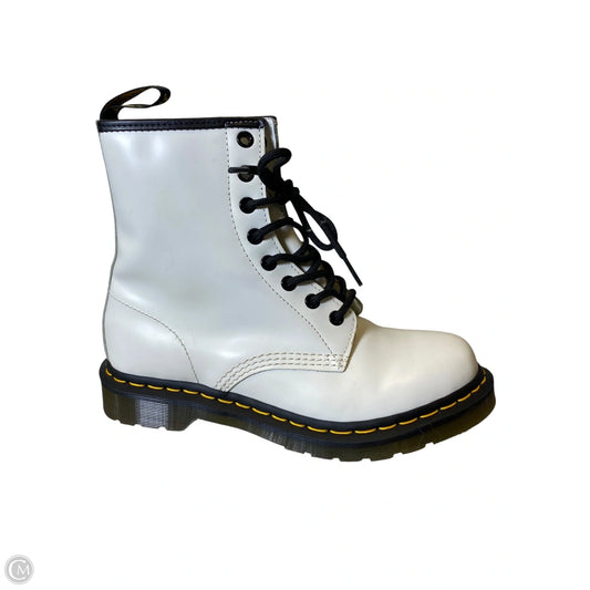 Boots Leather By Dr Martens In Black & White, Size: 8