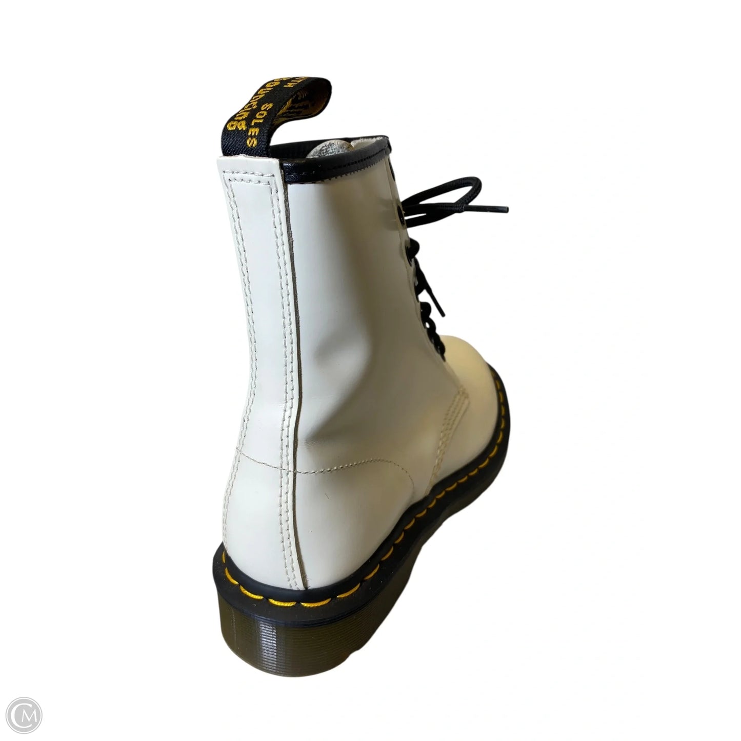 Boots Leather By Dr Martens In Black & White, Size: 8
