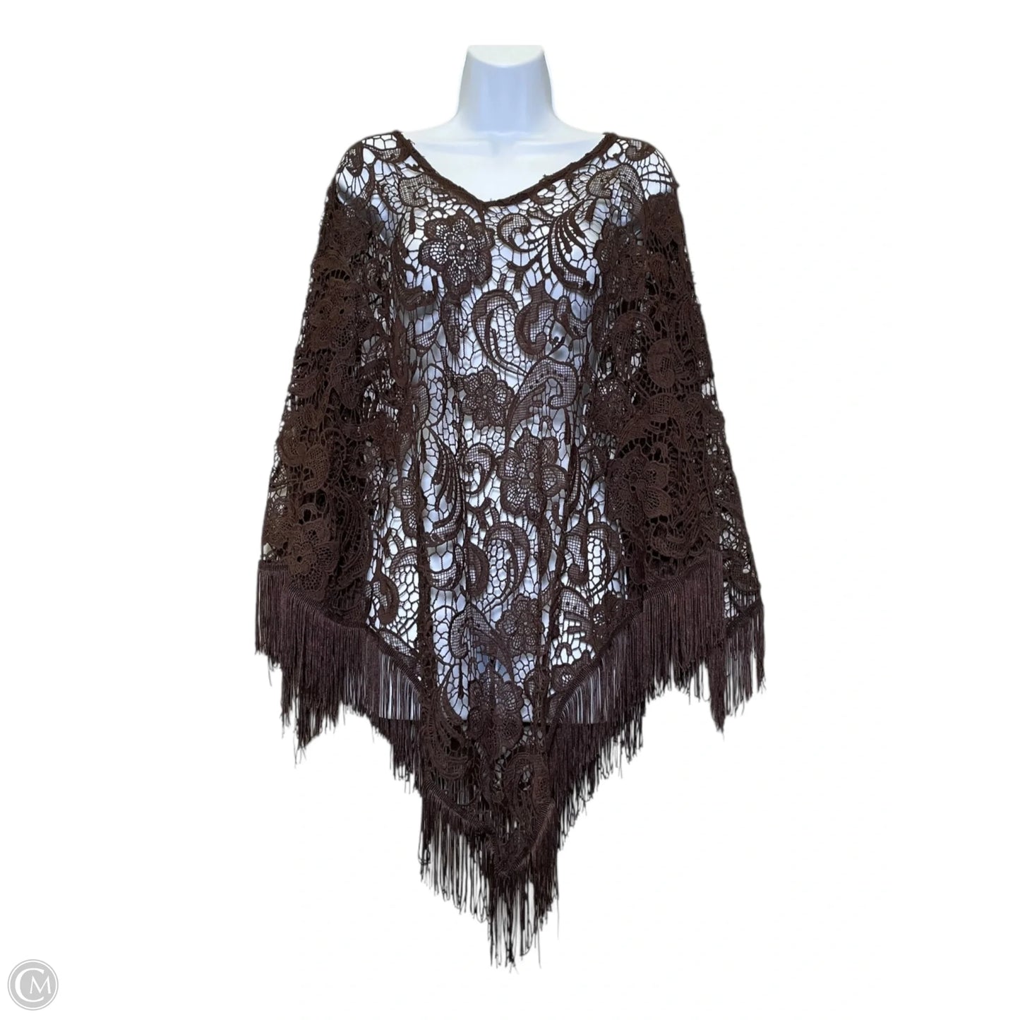 Shawl By Clothes Mentor In Brown, Size: Osfm