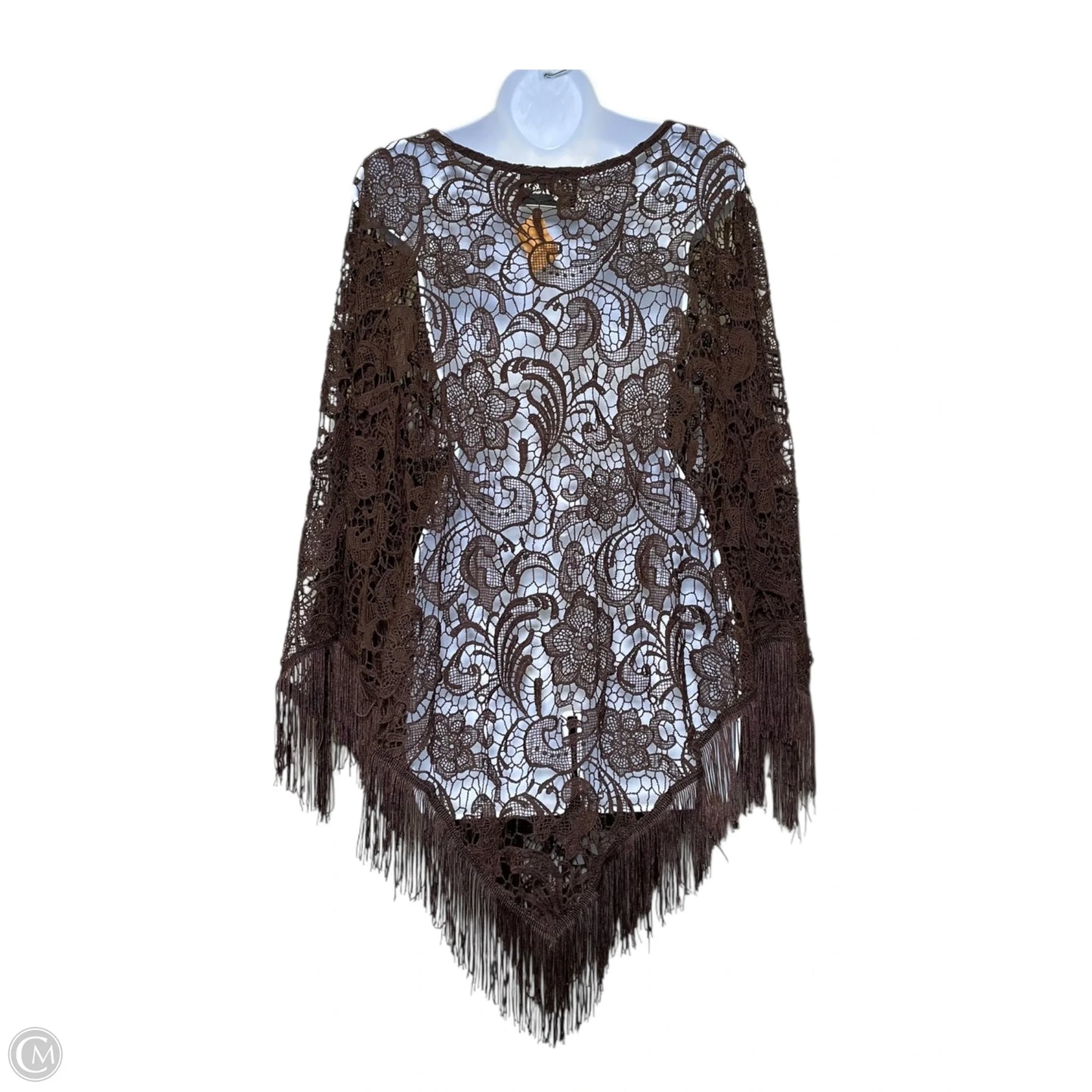 Shawl By Clothes Mentor In Brown, Size: Osfm