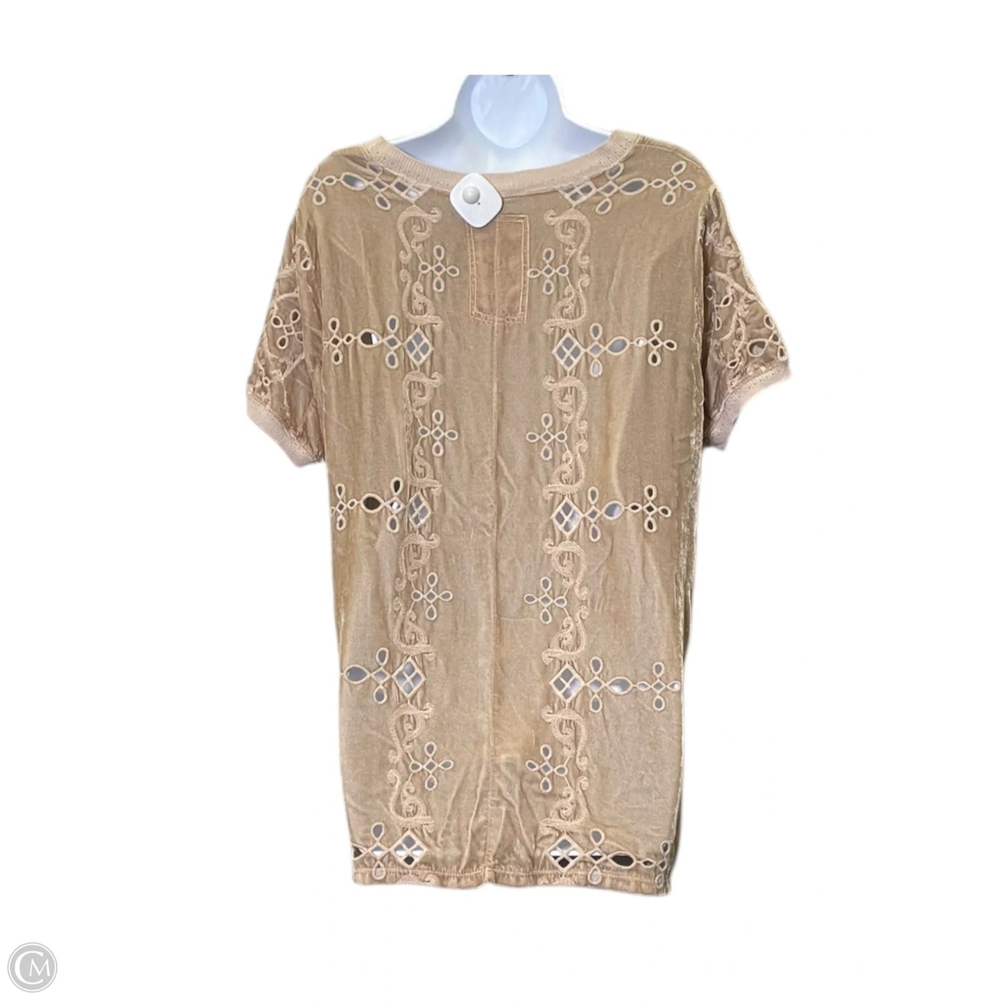 Top Short Sleeve By Johnny Was In Beige, Size: Xs