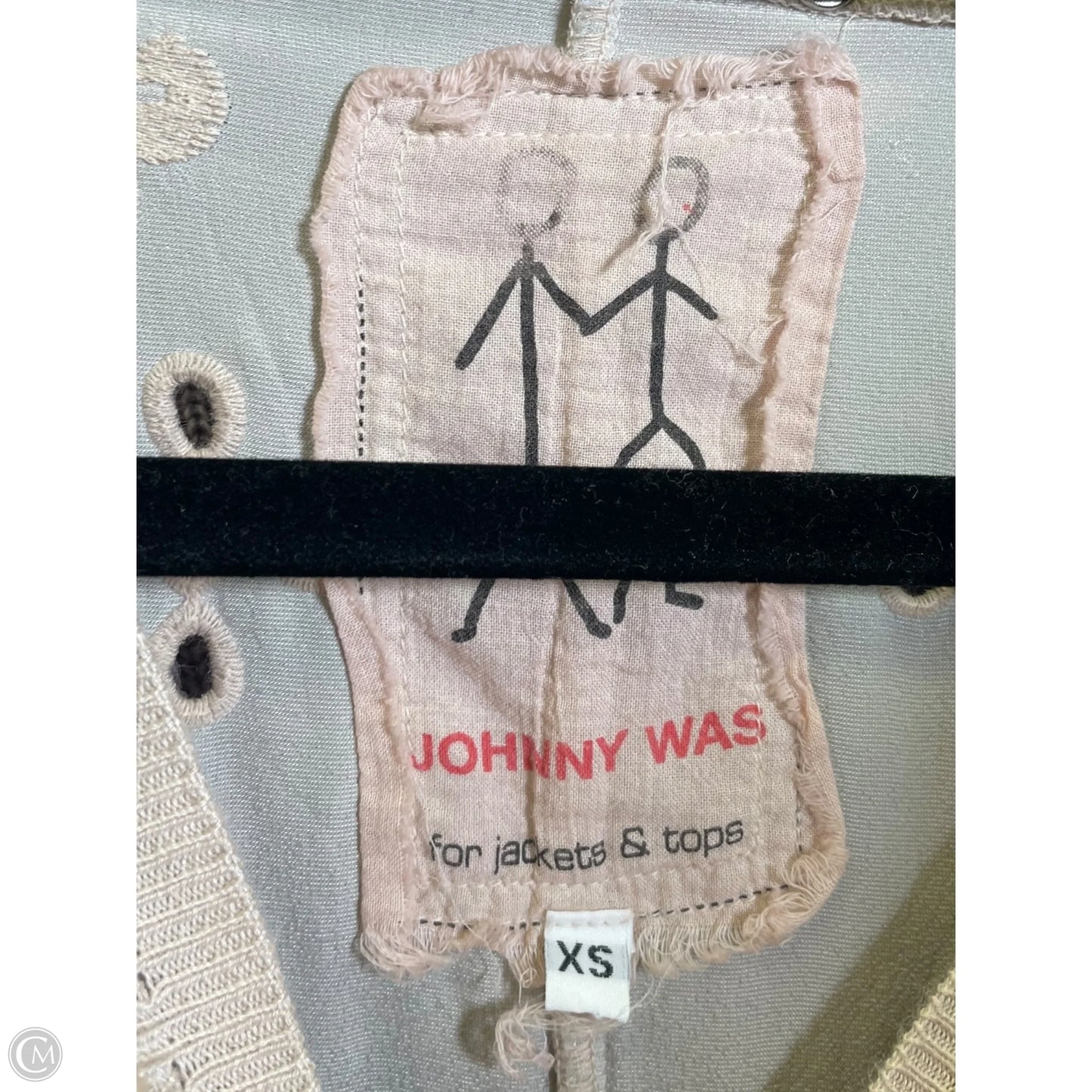 Top Short Sleeve By Johnny Was In Beige, Size: Xs