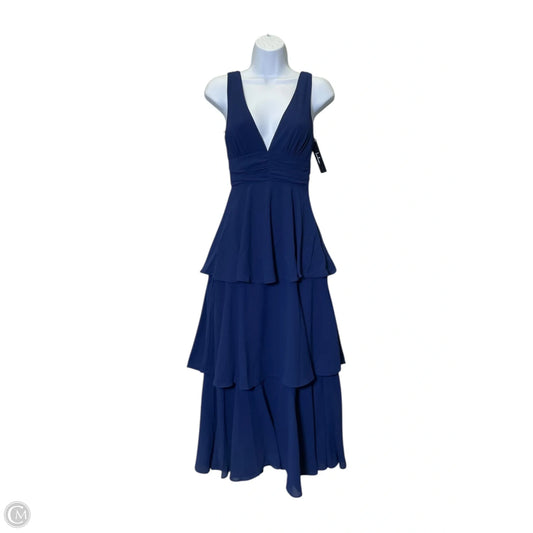 Dress Party Midi By Lulus In Navy, Size: Xxs