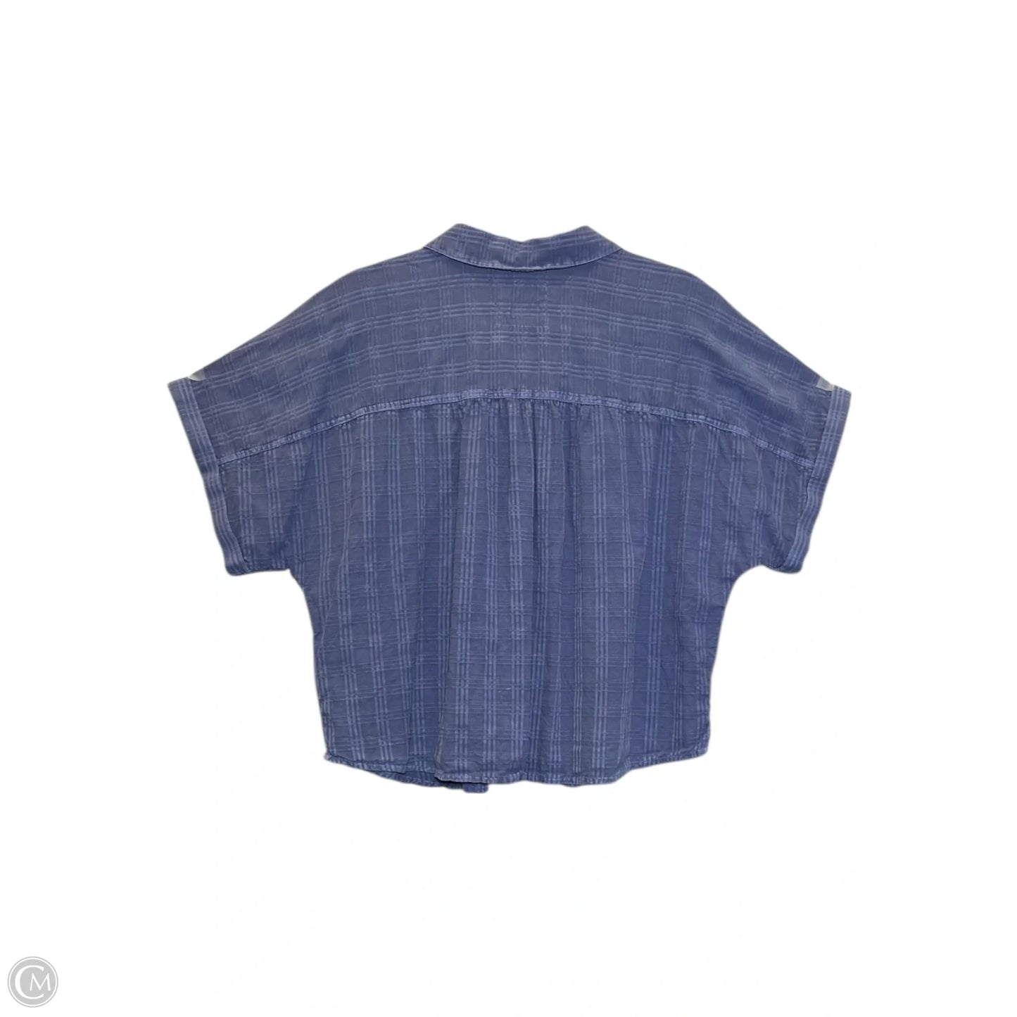 Top Short Sleeve By Lucky Brand In Blue, Size: L