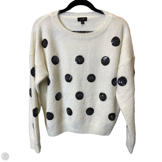 Sweater By Ontwelfth In Black & Cream, Size: M