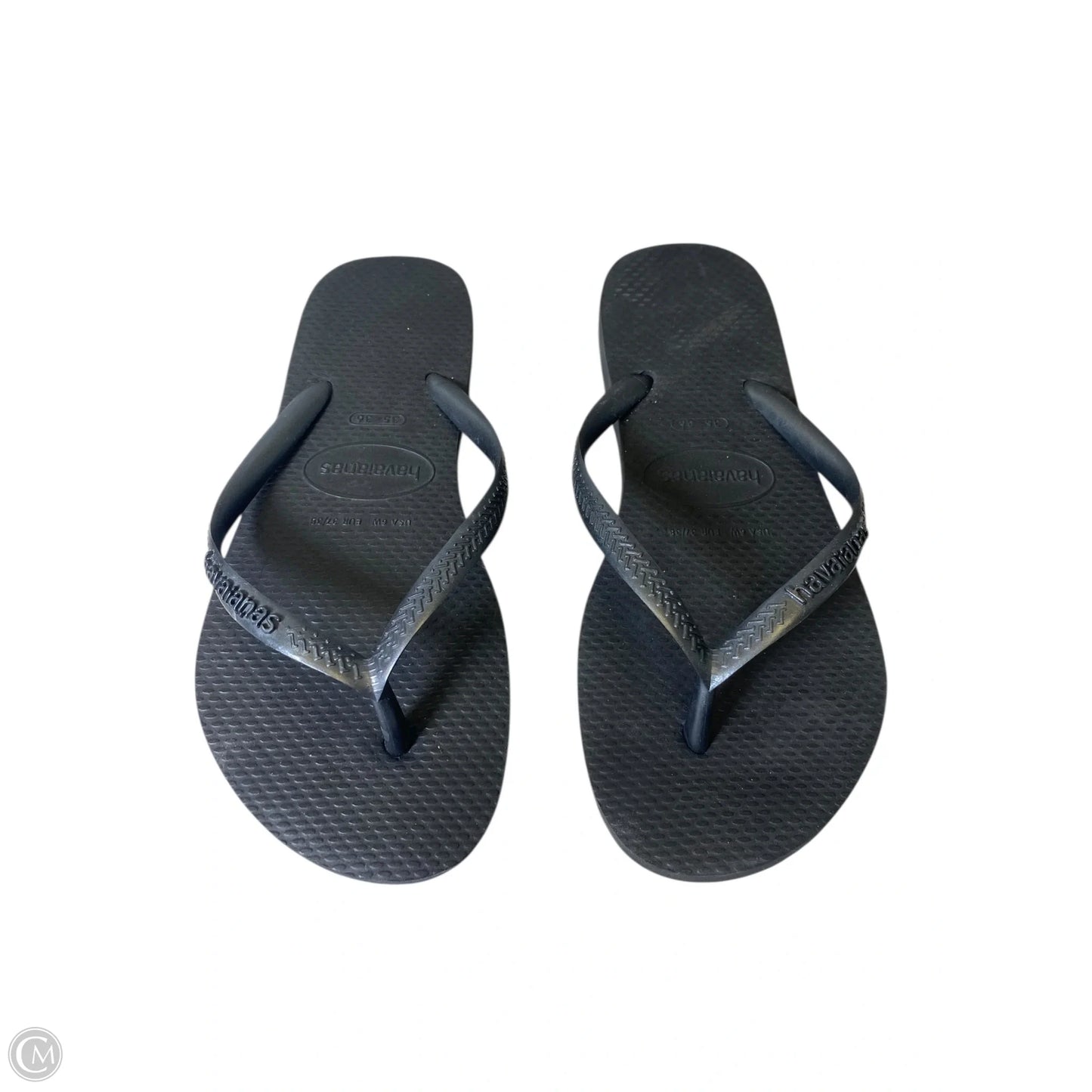 Sandals Flip Flops By Havaianas In Black, Size: 6