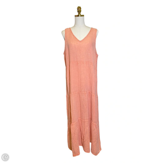 Dress Casual Maxi By Wonderly In Peach, Size: Xl