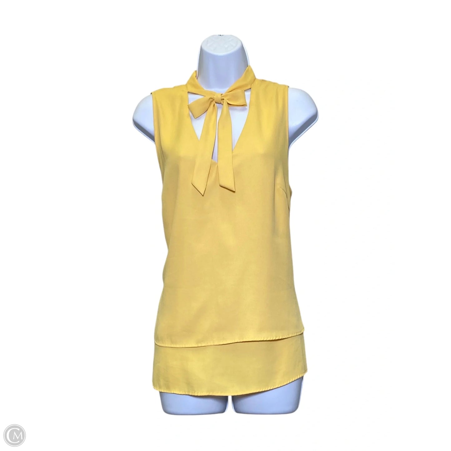 Top Sleeveless By White House Black Market In Yellow, Size: L
