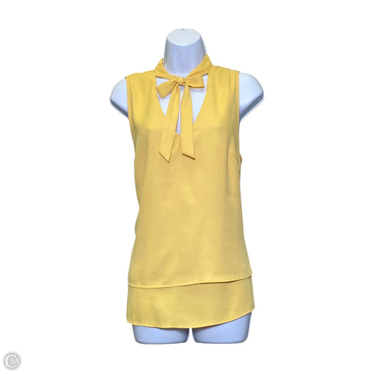 Top Sleeveless By White House Black Market In Yellow, Size: L
