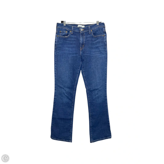 Jeans Boot Cut By Levis In Blue Denim, Size: 12