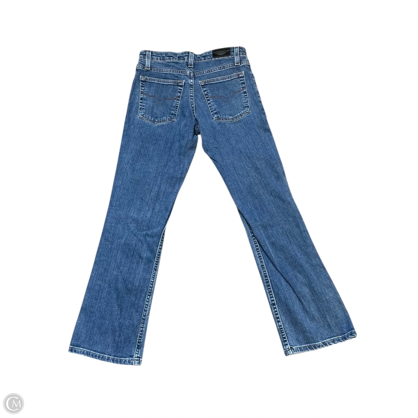 Jeans Boot Cut By Harley Davidson In Blue Denim, Size: 0