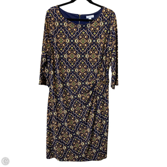 Dress Casual Midi By Charter Club In Multi-colored, Size: Xl