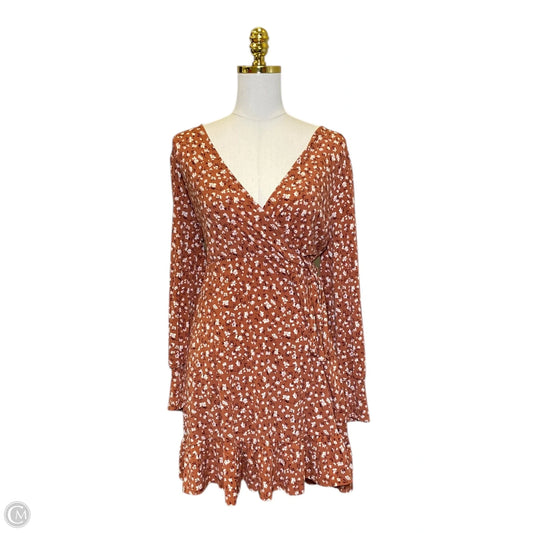Dress Casual Midi By Kaileigh In Floral Print, Size: L