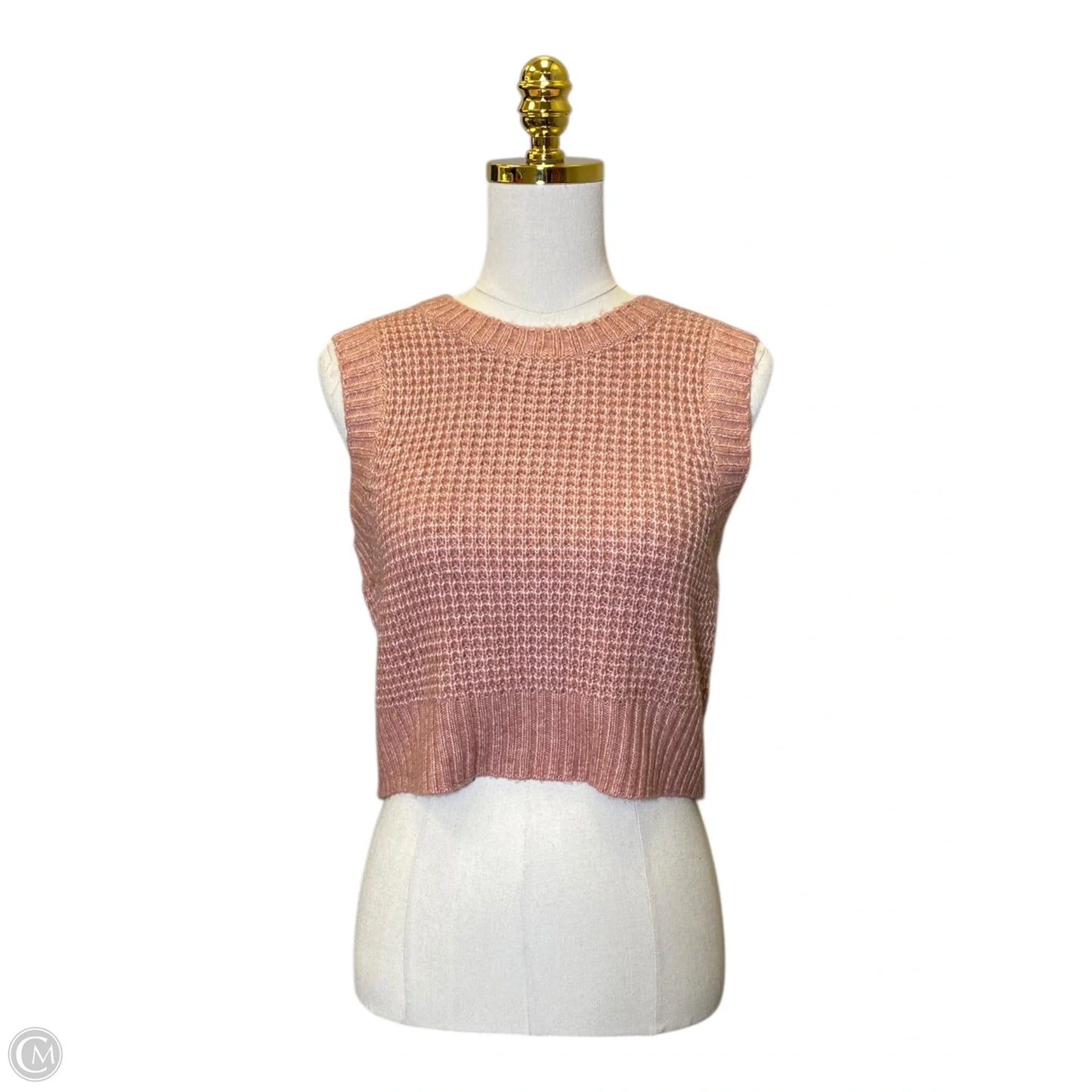 Vest Sweater By Jessica Simpson In Pink, Size: L