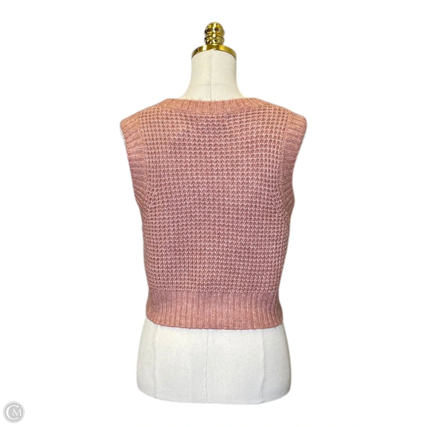 Vest Sweater By Jessica Simpson In Pink, Size: L