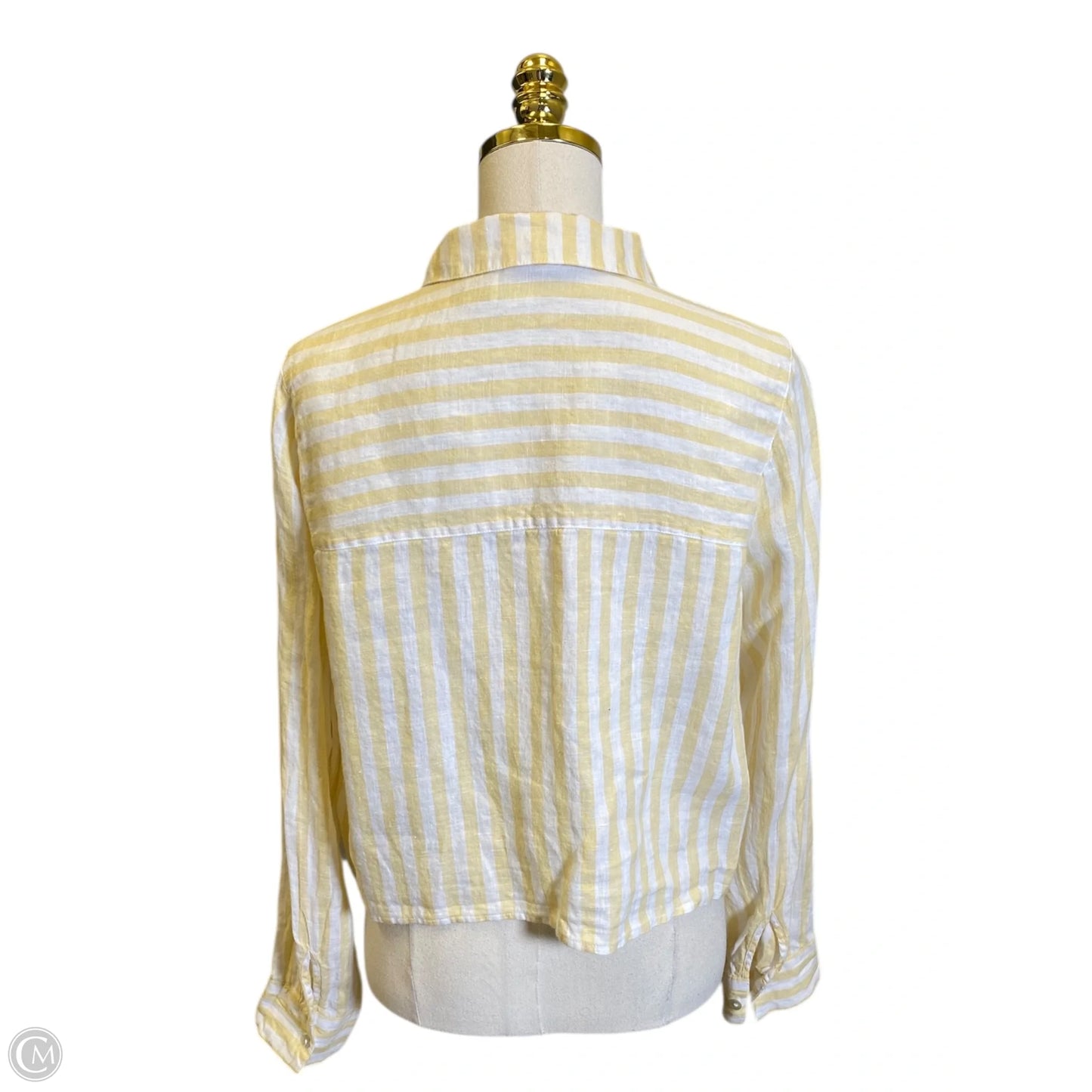 Top Long Sleeve By Cynthia Rowley In Striped Pattern, Size: M