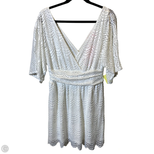Romper Designer By Lilly Pulitzer In White, Size: M