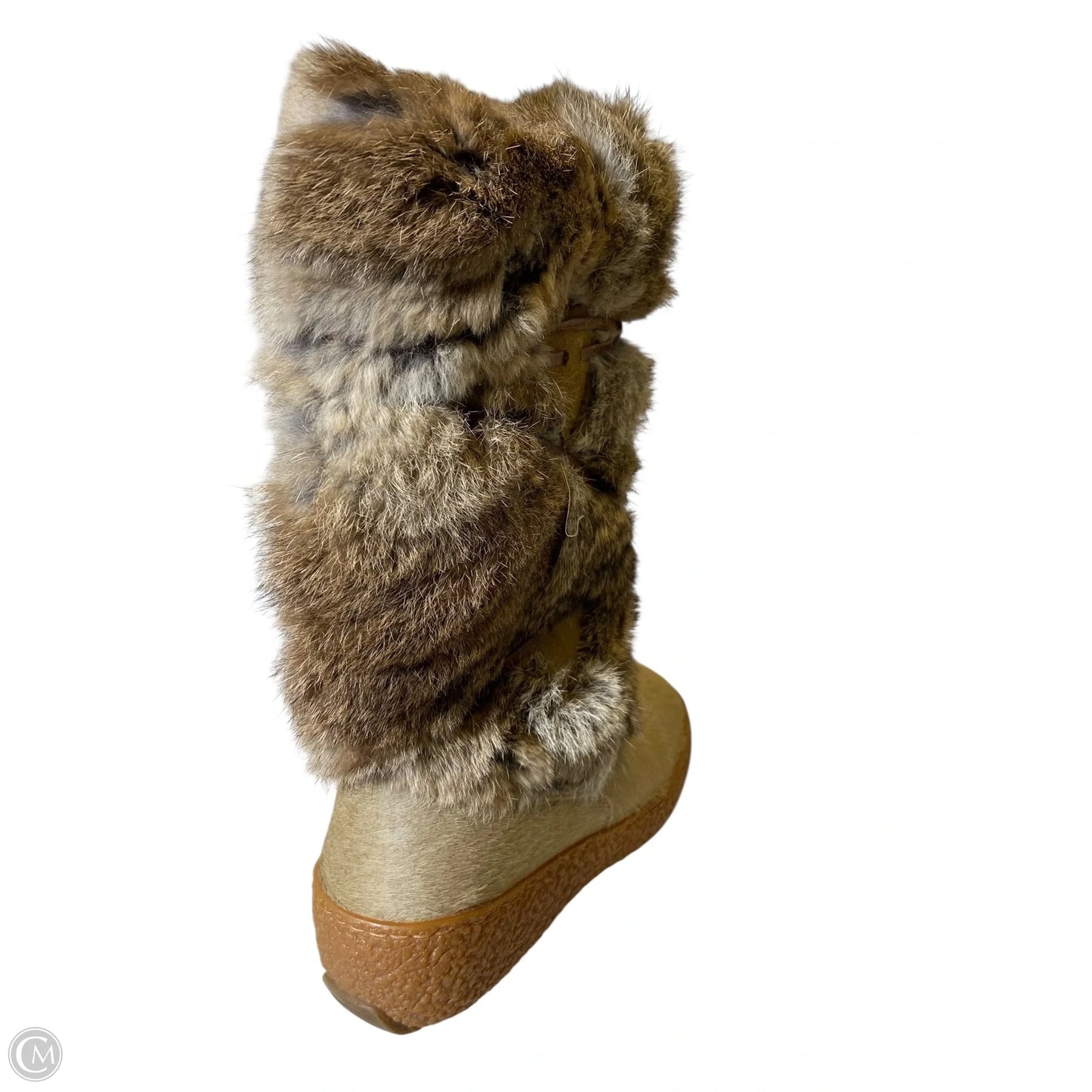 Boots Snow By Clothes Mentor In Tan, Size: 8