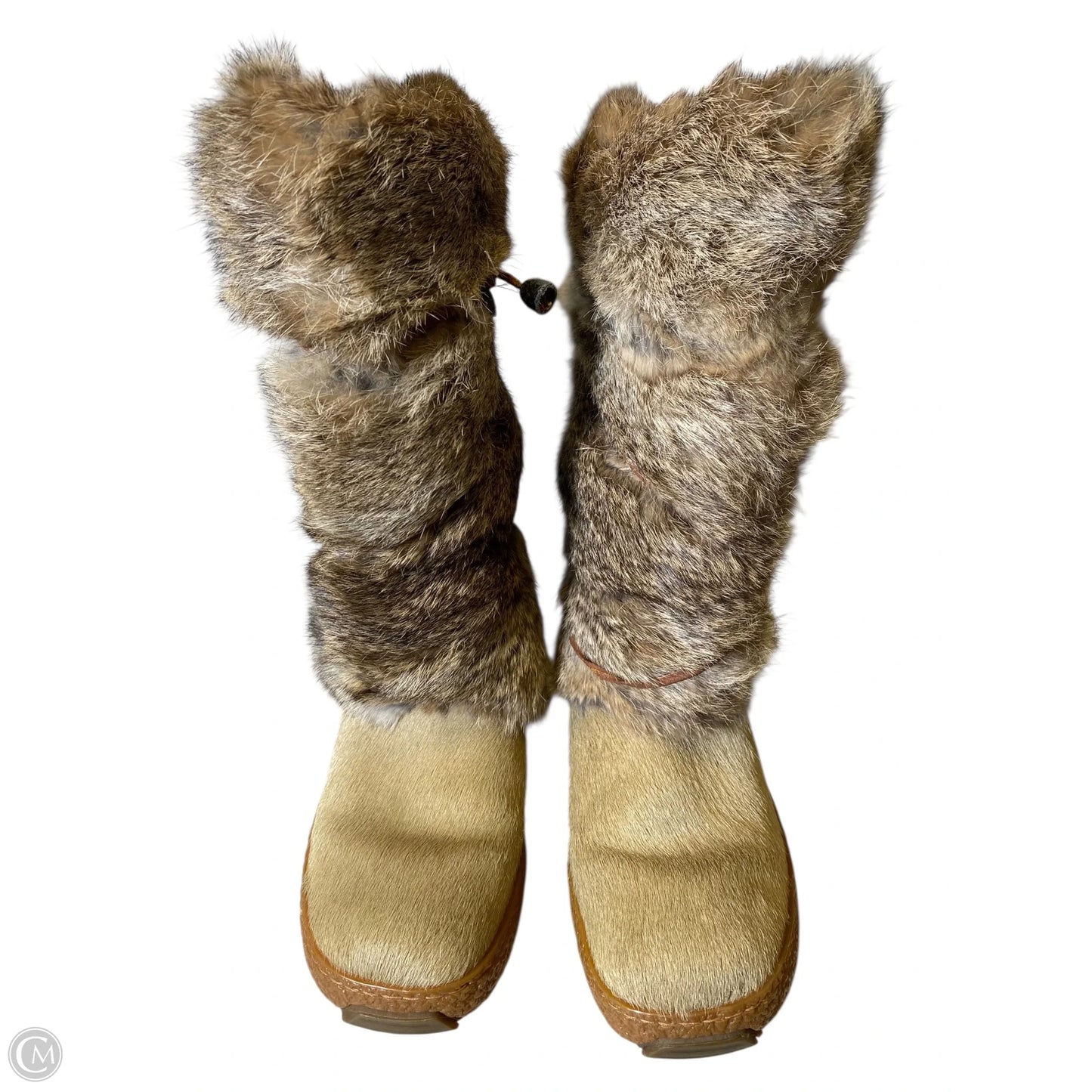 Boots Snow By Clothes Mentor In Tan, Size: 8
