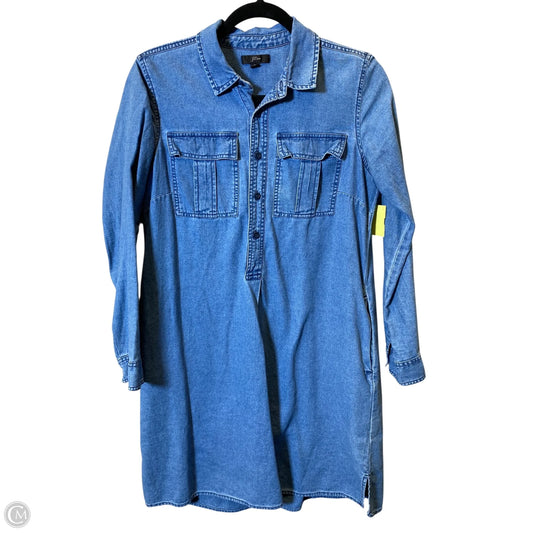 Dress Casual Midi By J. Crew In Blue Denim, Size: S