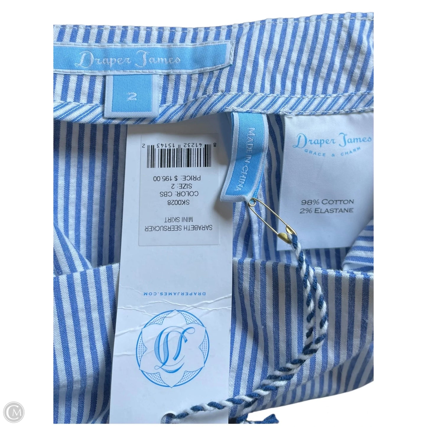 Skirt Midi By Draper James In Striped Pattern, Size: 2