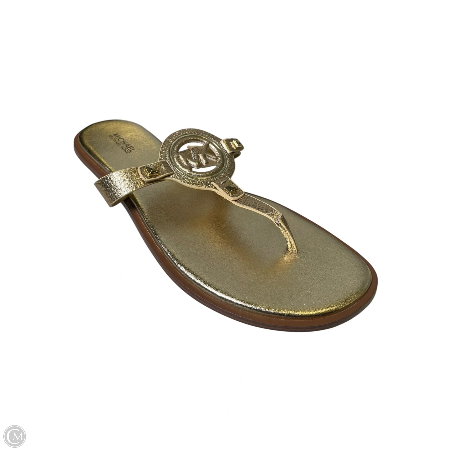 Sandals Designer By Michael Kors In Gold, Size: 10