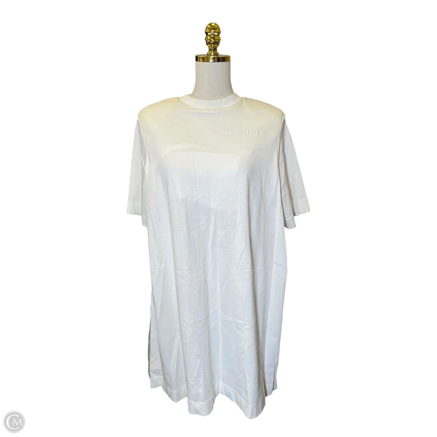 Dress Luxury Designer By Alexander Mcqueen In White, Size: L
