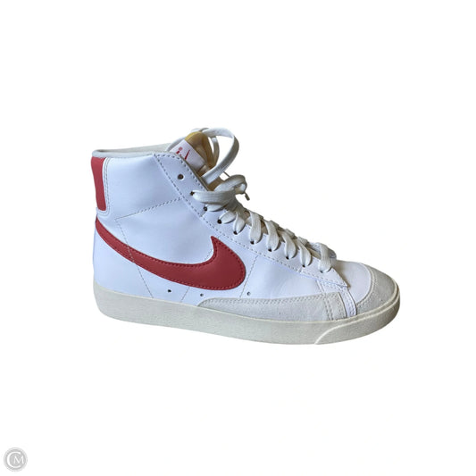 Shoes Sneakers By Nike In Red & White, Size: 8