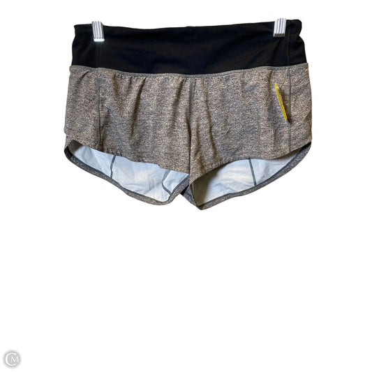 Athletic Shorts By Lululemon In Black & Grey, Size: 4
