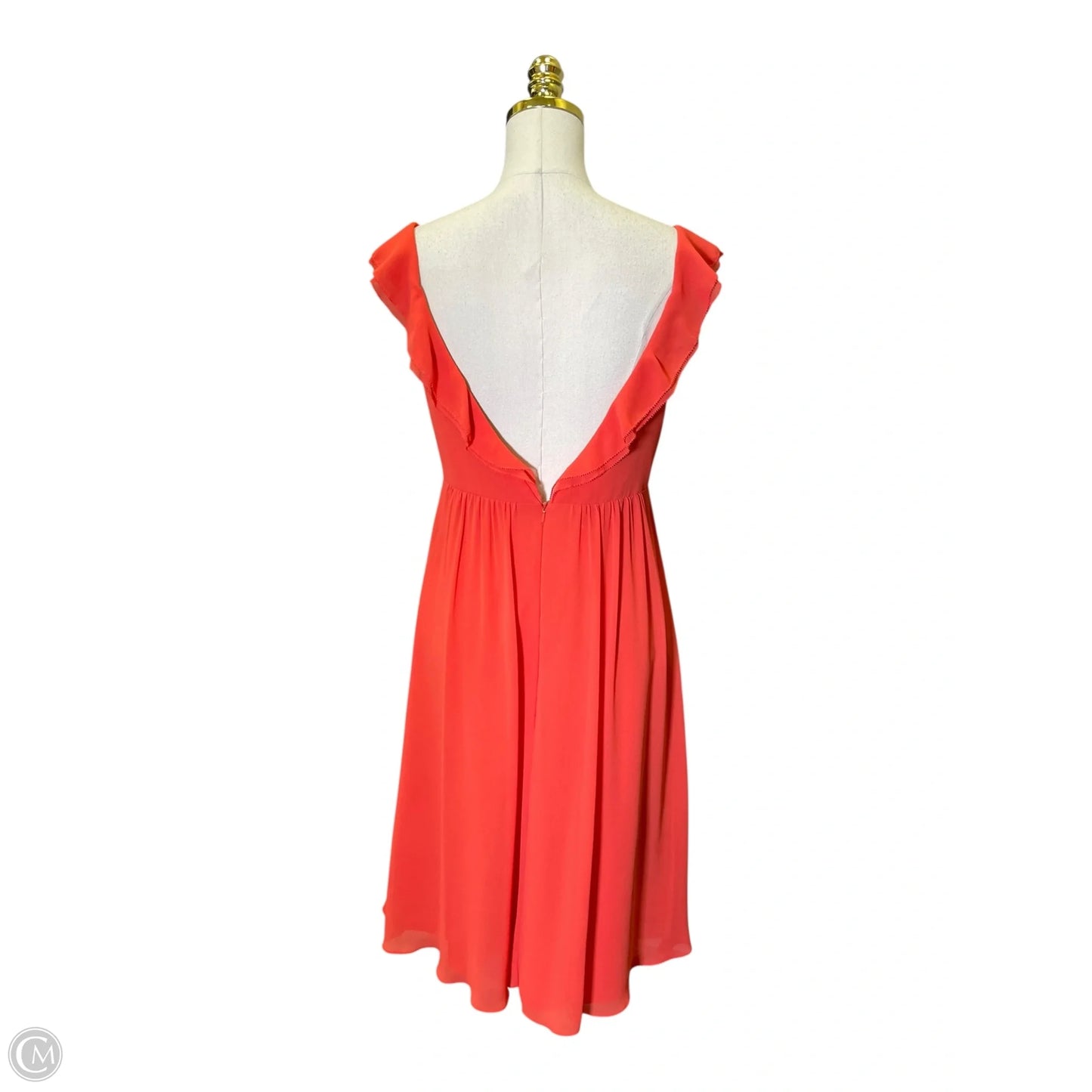 Dress Casual Midi By Clothes Mentor In Orange, Size: M