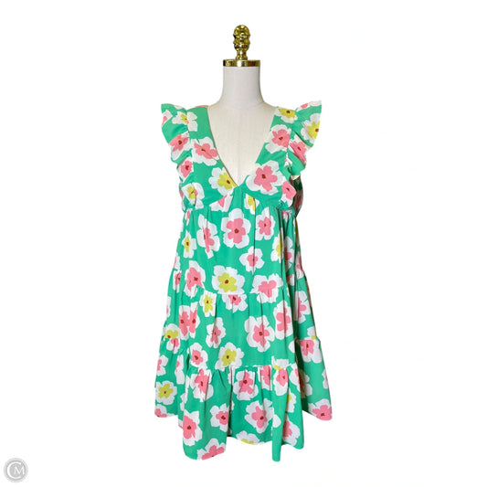 Dress Casual Midi By Eesome In Floral Print, Size: S