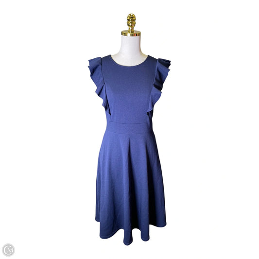 Dress Casual Midi By Clothes Mentor In Navy, Size: M