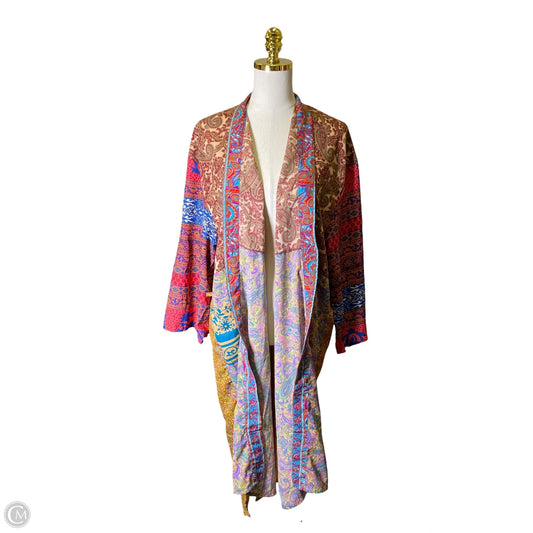 Kimono By Clothes Mentor In Multi-colored, Size: Osfm