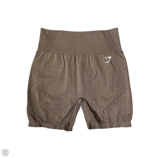 Athletic Shorts By Gym Shark In Brown, Size: L