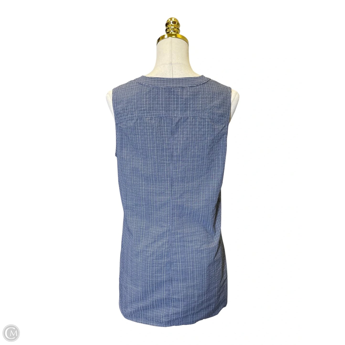 Top Sleeveless By Columbia In Plaid Pattern, Size: M