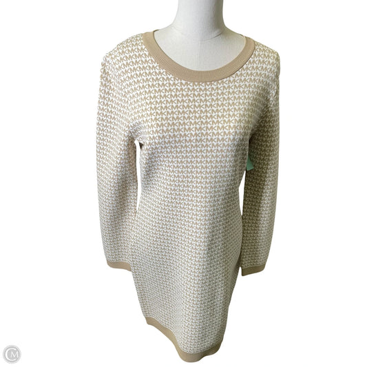 Dress Designer By Michael Kors In Cream & White, Size: L