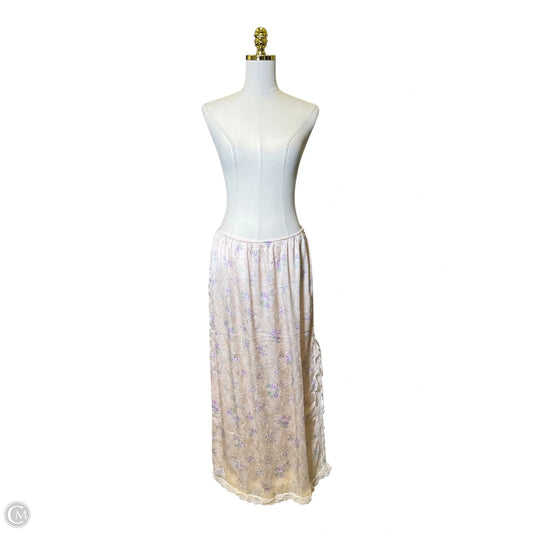 Skirt Maxi By Francesca's In Floral Print, Size: L